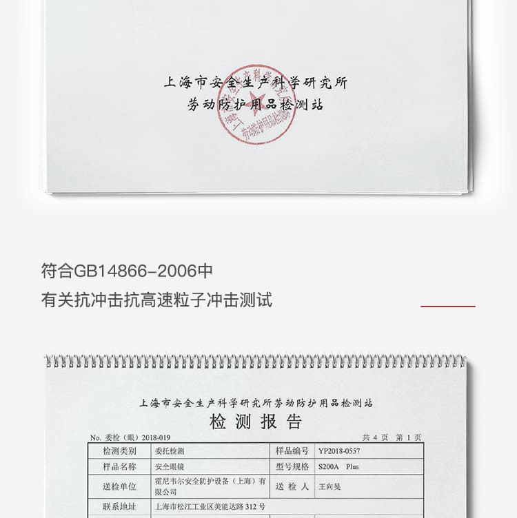 霍尼韦尔（Honeywell） 100300 S200A PLUS 水晶蓝镜框透明镜片防护眼罩